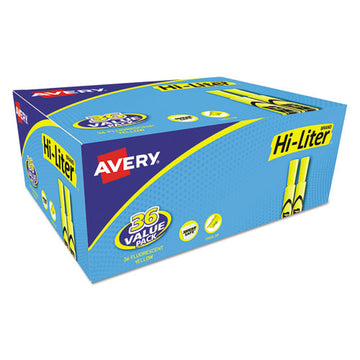 Avery® Hi-liter Desk-style Highlighters, Assorted Ink Colors, Chisel Tip, Assorted Barrel Colors, 4-set freeshipping - TVN Wholesale